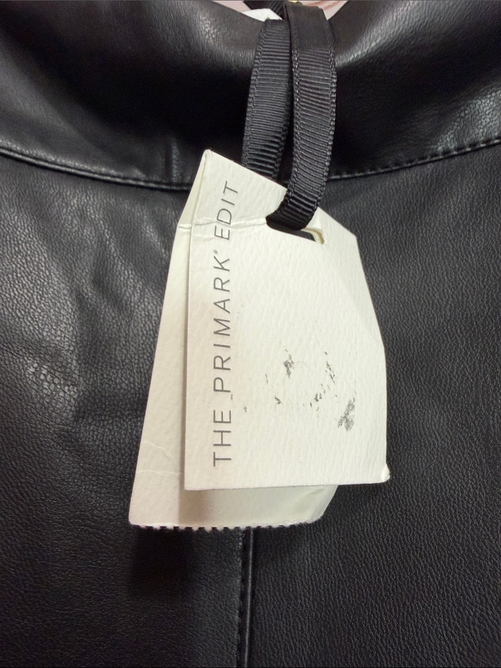 Primark Black Faux Leather Midi Skirt High Waisted Size 16 - Picture 3 of 5